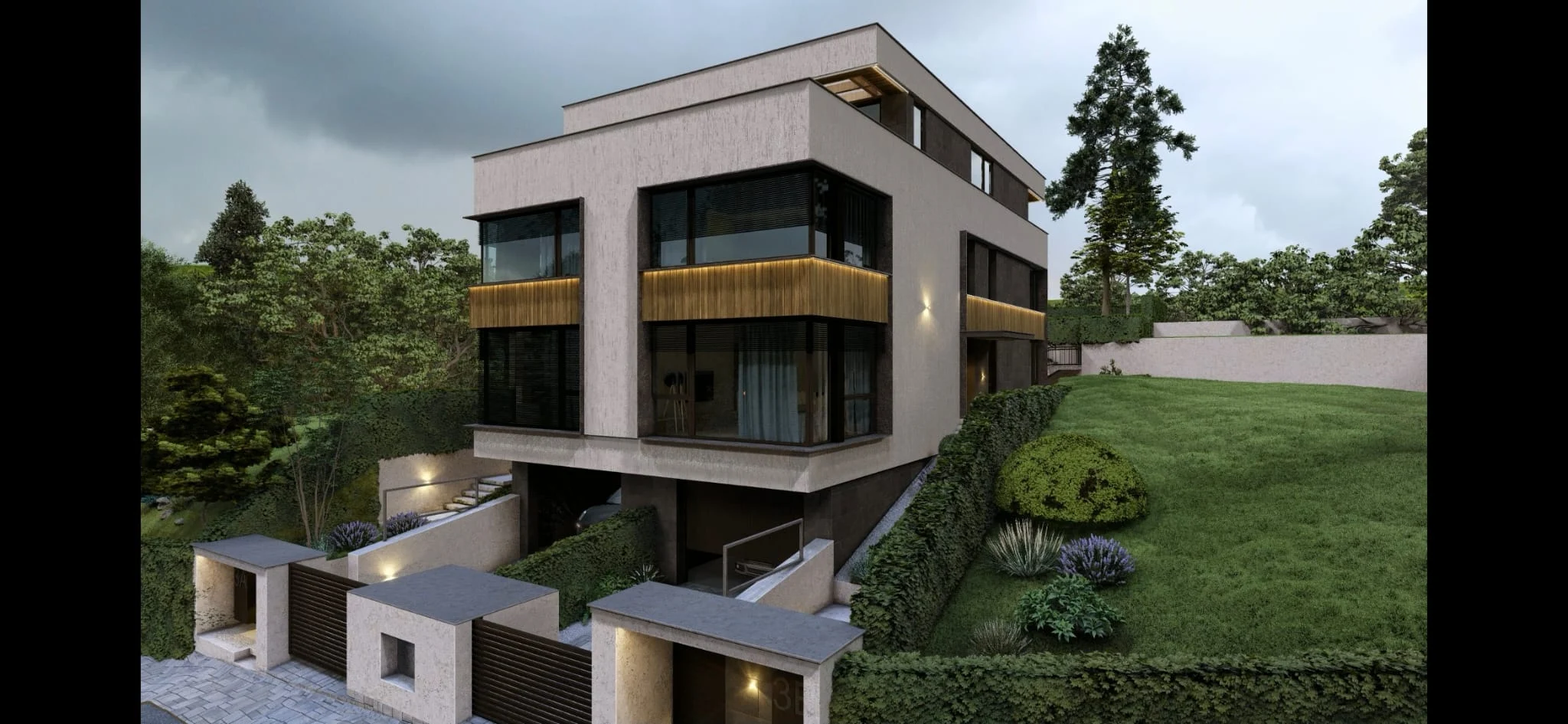 Randare amplasare vilă duplex premium